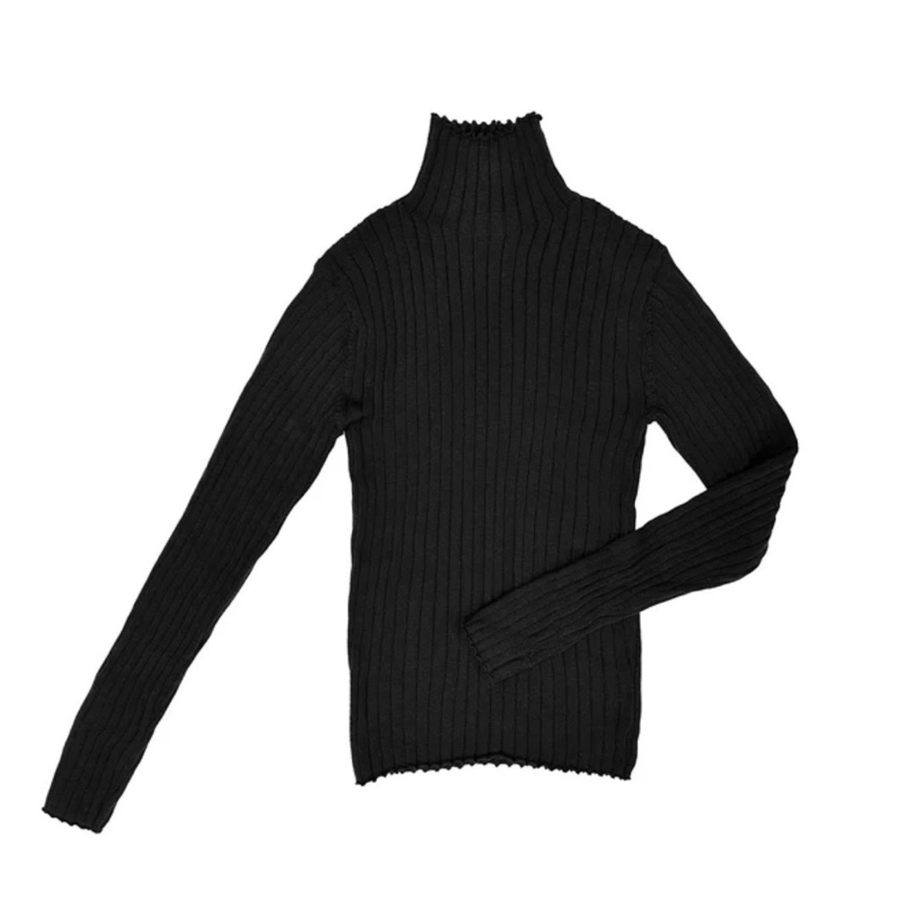 Black Rib Turtleneck - Curator SF